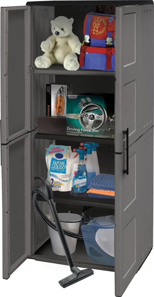 ARTPLAST Easy E71-TP Vysoká skriňa s 3 policami, šírka 68 cm