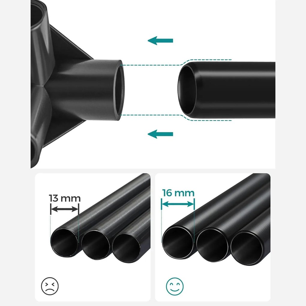 Šatník, látková modulárna skriňa, skladacia, tmavomodrá