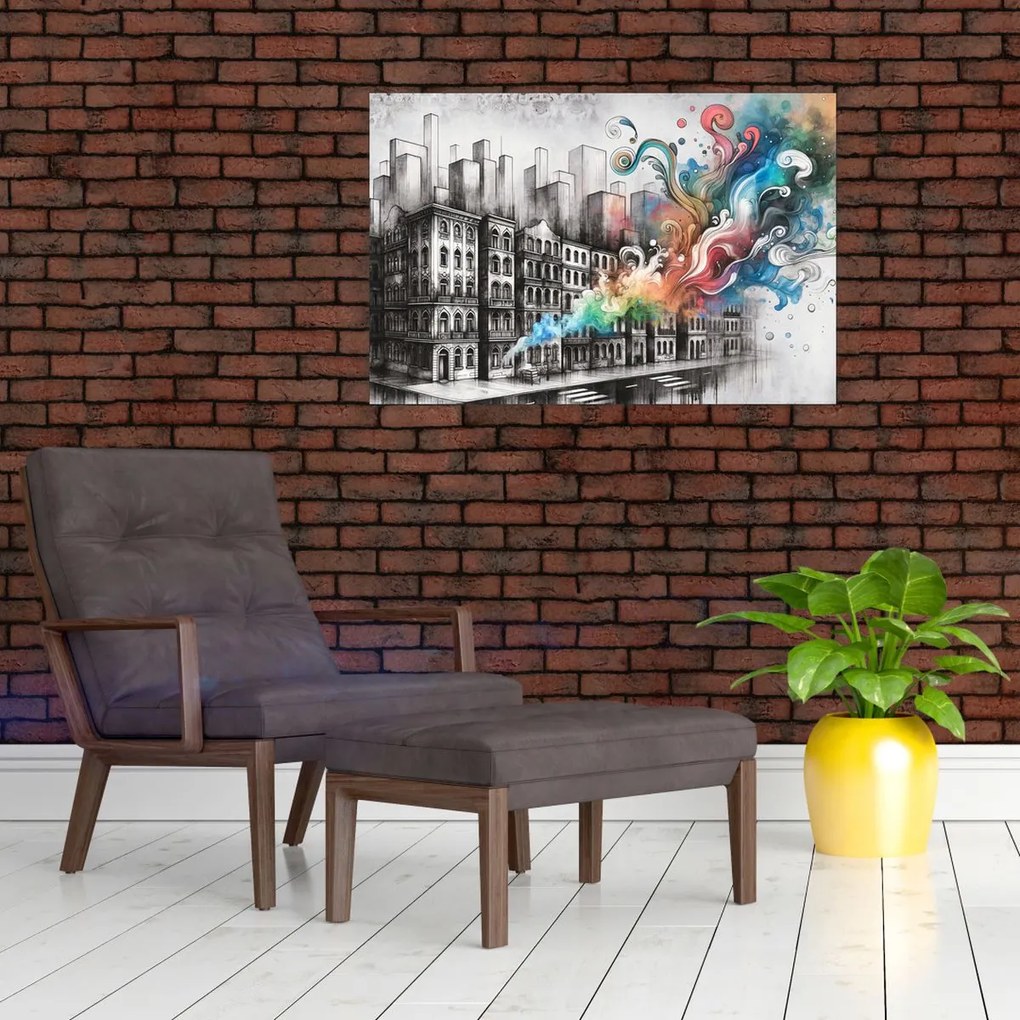 Obraz - Priemyselný život (90x60 cm)