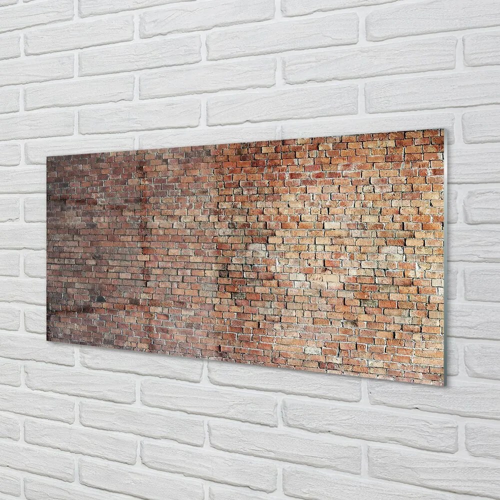 Obraz na skle Tehlové múry wall 125x50 cm