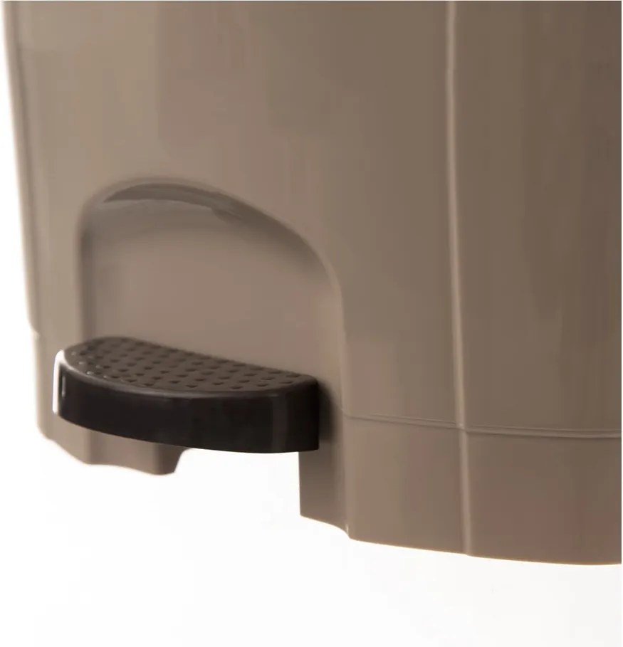 Hnedý nášľapný plastový odpadkový kôš 30 l – Orion