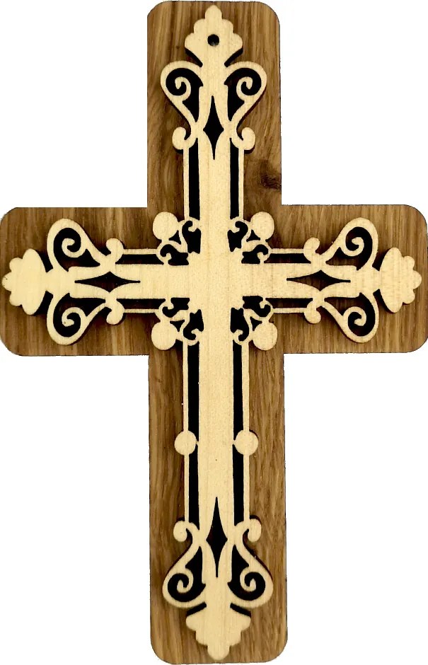 AMADEA Drevený kríž skladaný 16 cm