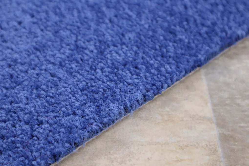 Vopi, Koberec metráž Eton modrý 82 - neúčtujeme odrezky z role, na mieru, šíře 1,33m,1m,2m,3m,4m,na mieru, neúčtujeme odrezky, modrá, filc, kuchyňa