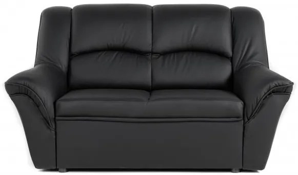 Kožená sedacia súprava DUBAJ LUX 3+2+1 čierna, čierna (k-70)
