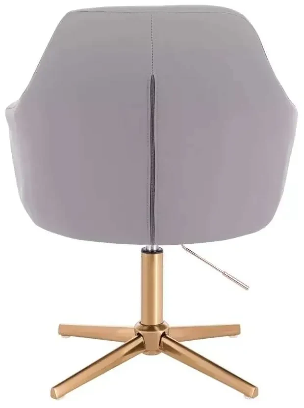 LuxuryForm DESIGN Kreslo ANDORA na zlatom kríži - šedé