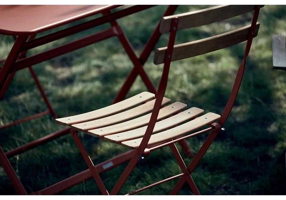 Fermob Skladacia stolička BISTRO NATURAL - Red Ochre