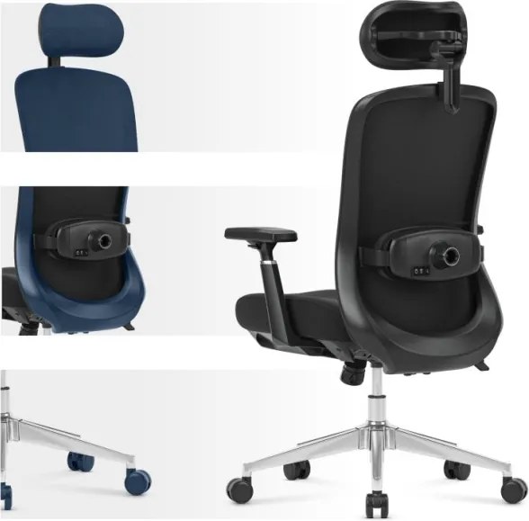 Masážna kancelárska stolička Leadpro 6.0 Black