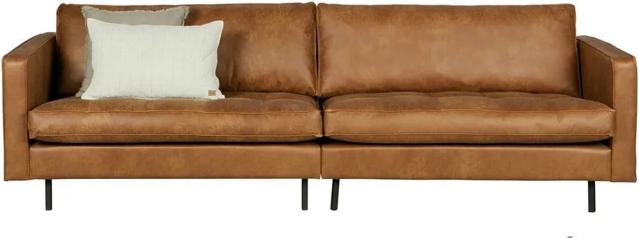 Hnedá pohovka z imitácie kože 277 cm Rodeo – WOOOD