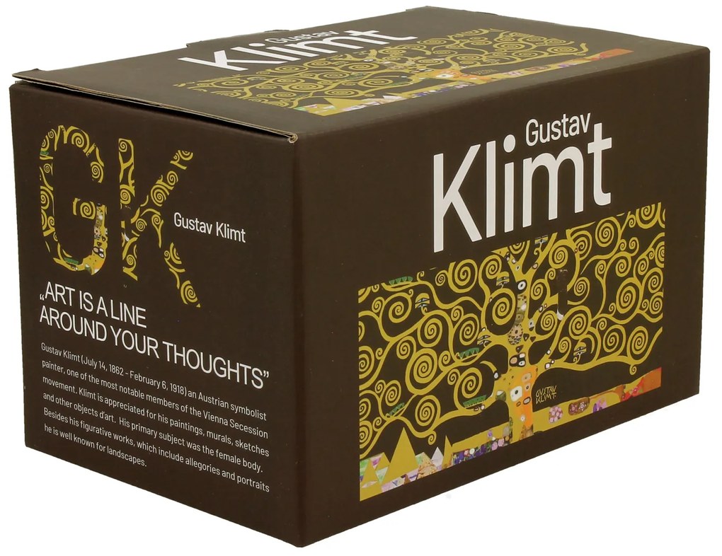Porcelánový hrnček Klimt Tree Of Life 350 ml sada 2ks