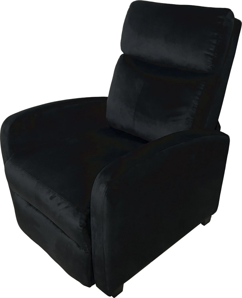Relaxačné kreslo René rozkladacie čierne