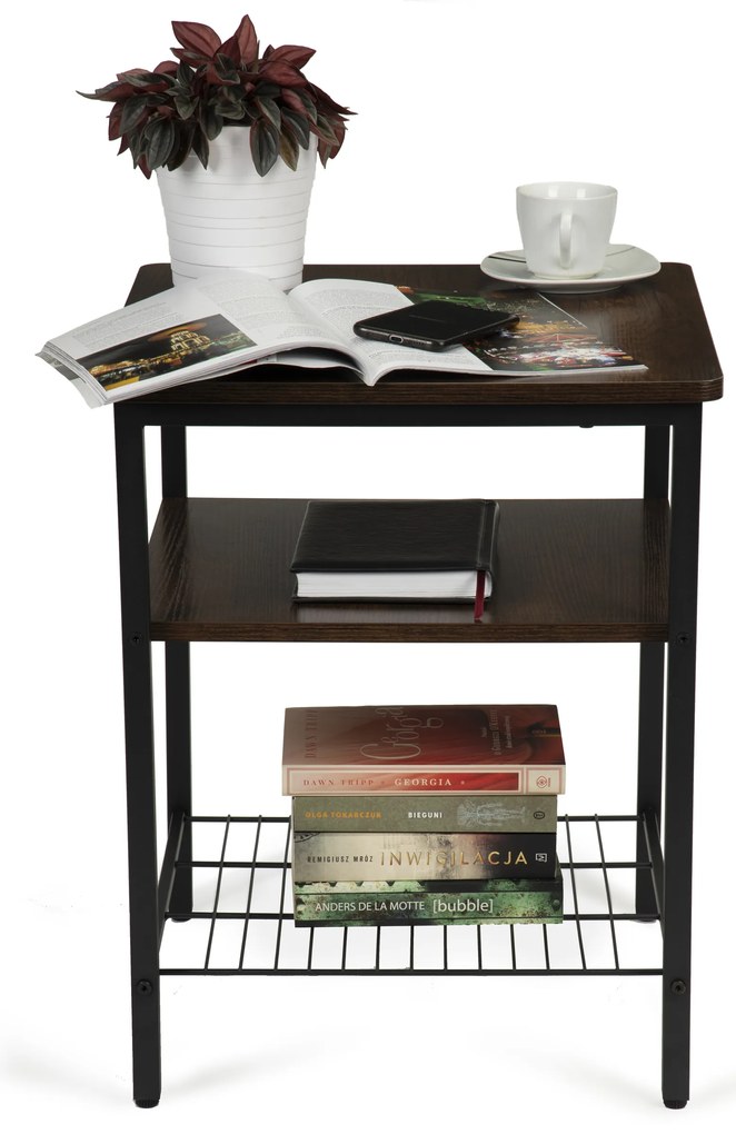 Wellhox Moderný konferenčný stolík s 2 policami