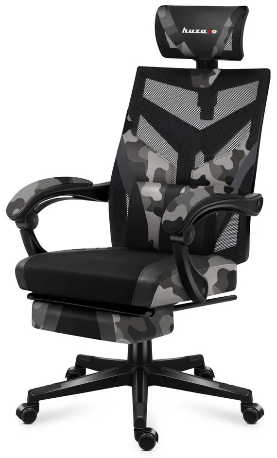 Huzaro Herné kreslo Combat 5.0 s výsuvnou podnožkou - camo