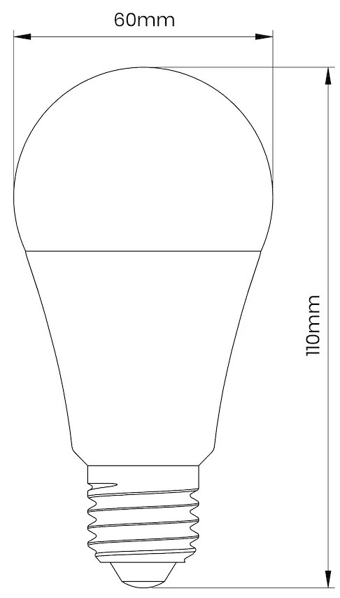 LED žiarovka E27 teplá 2700k 11w 1055 lm
