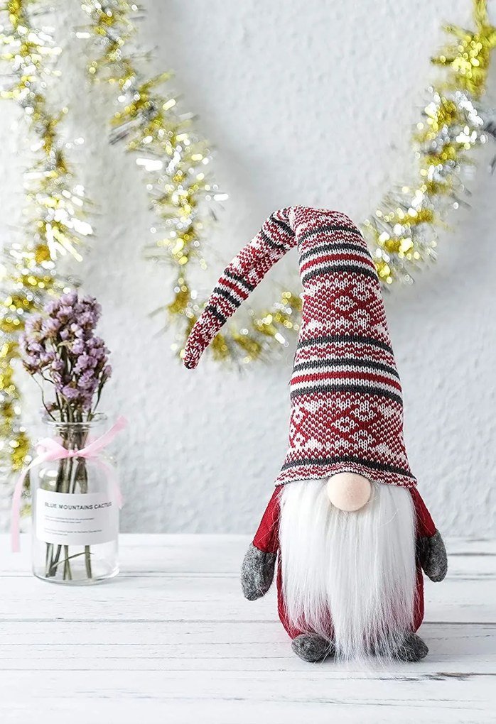 Tutumi Tutumi, vianočný trpaslík 50cm Mario YX016, červená, CHR-00569