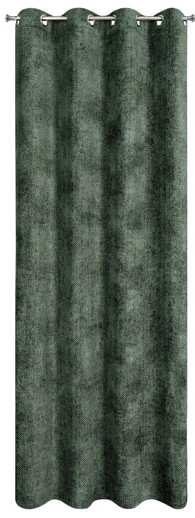 ZATEMŇOVACÍ ZÁVES NA KRÚŽKOCH ALETA 135X250 CM TMAVOZELENÁ