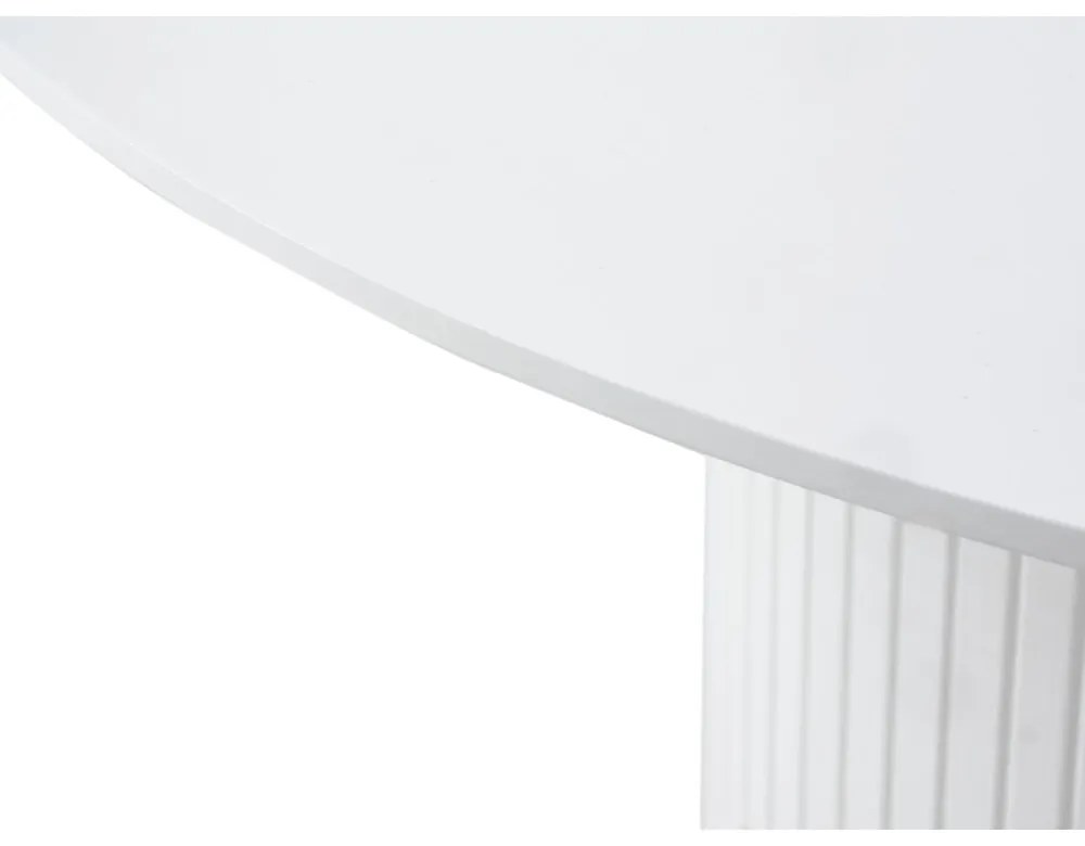 Okrúhly rozkladací jedálenský stôl s prídavnou doskou ø 120 cm Nola – Unique Furniture