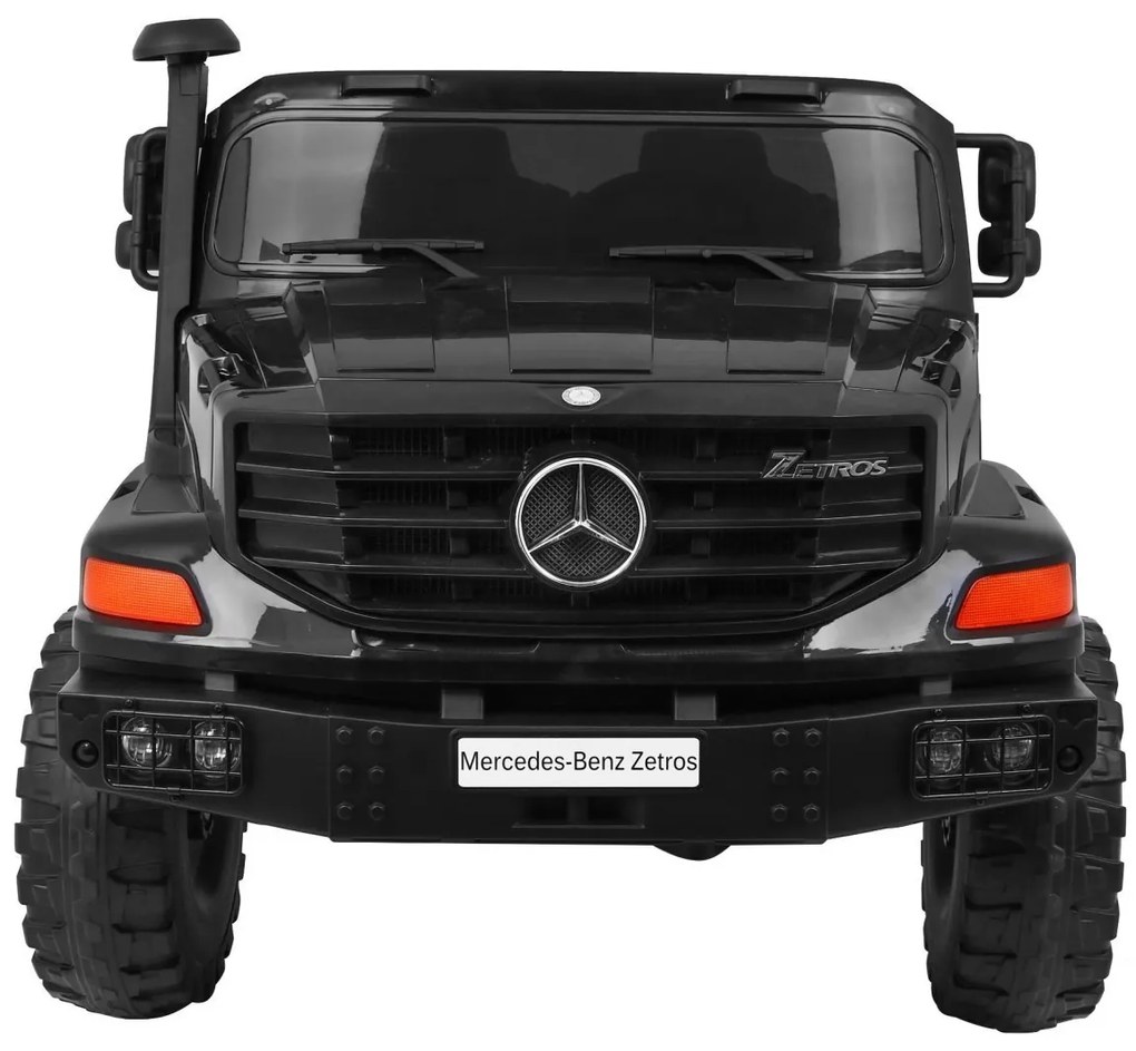 RAMIZ Elektrické autíčko Mercedes Benz Zetros - čierne - 2 x 60W / 12V - 12V/10Ah -2023