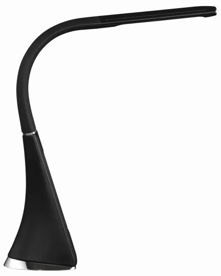 LED Stmievateľná stolná lampa s displejom LED/10W/5V čierna