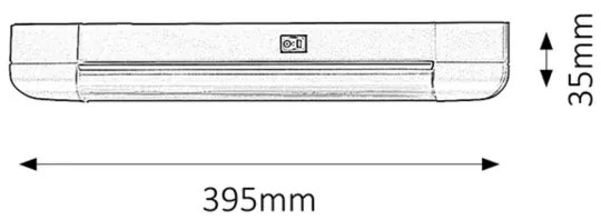 Rabalux 2306 - Podlinkové svietidlo BAND LIGHT 1xG13/10W/230V strieborná