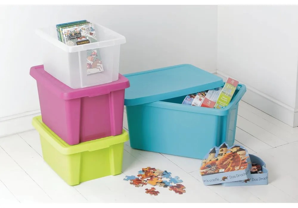 Úložný box s vekom Curver Essentials, 26 l