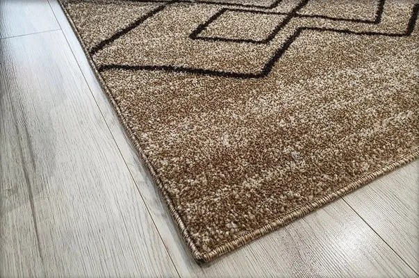 HU Béžovo-hnedý moderný koberec Rio 166-Beige-Beige Rozmer: 120x170 cm