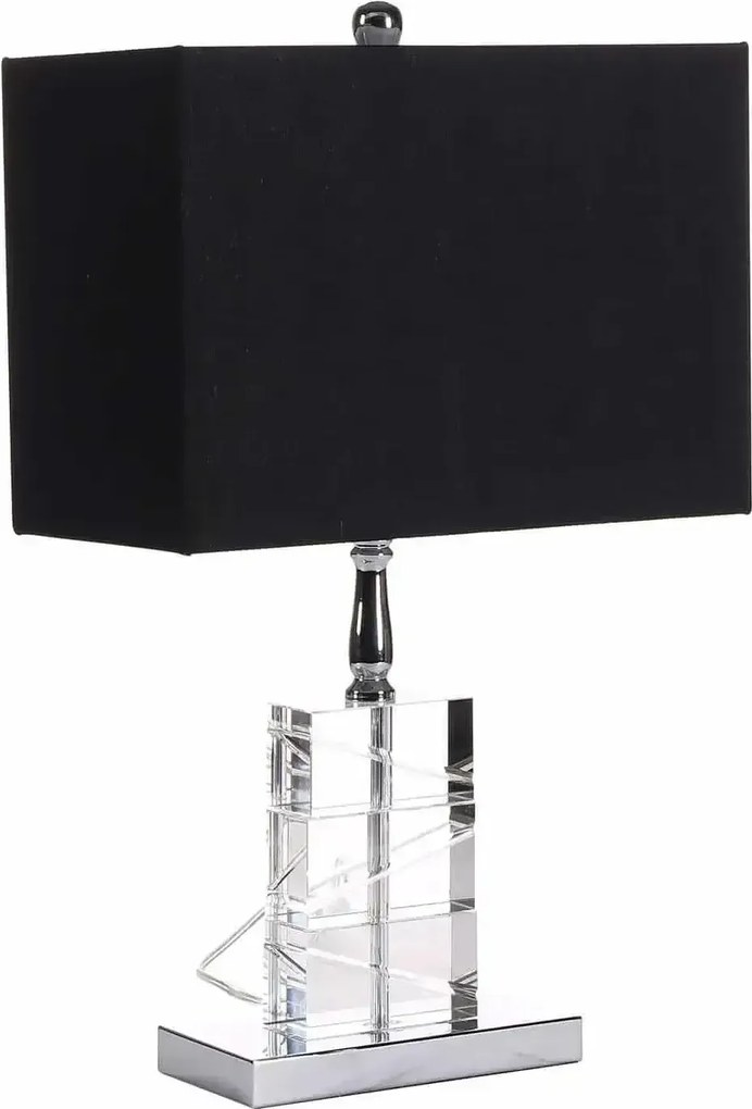 Stolná lampa s tmavým tienidlom 370x220x570