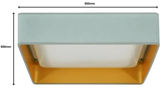 Brilagi-LED Stmievateľné svietidlo VELVET SQUARE LED/36W/230V Wi-Fi Tuya+DO mintové