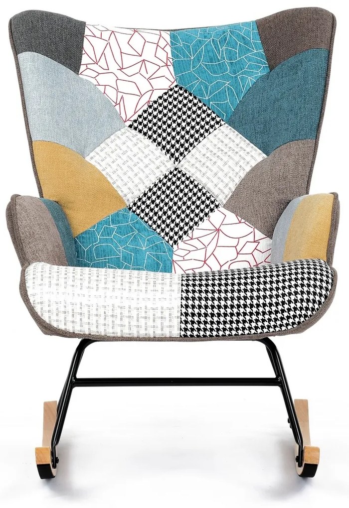 Hojdacie kreslo PW2, patchwork