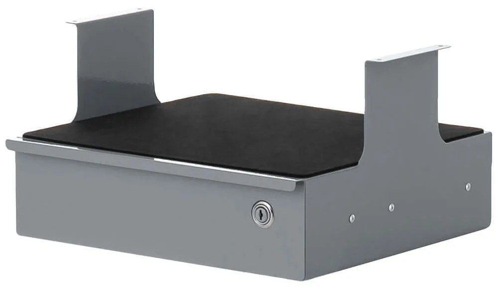 Liftor Safety, uzamykateľný šuplík sivý