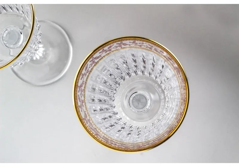 BOHEMIA PRESTIGE DORATO POHÁR NA VÍNO 230ML SADA 6 KS