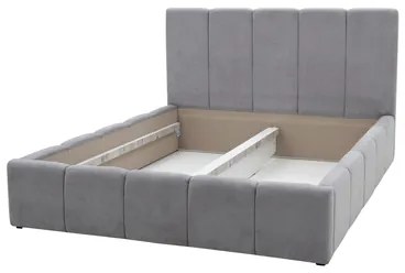 Čalúnená posteľ ASTORIA sivá 160x200 cm