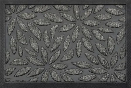 Obdĺžniková rohožka PLANTS 40x60 cm sivá