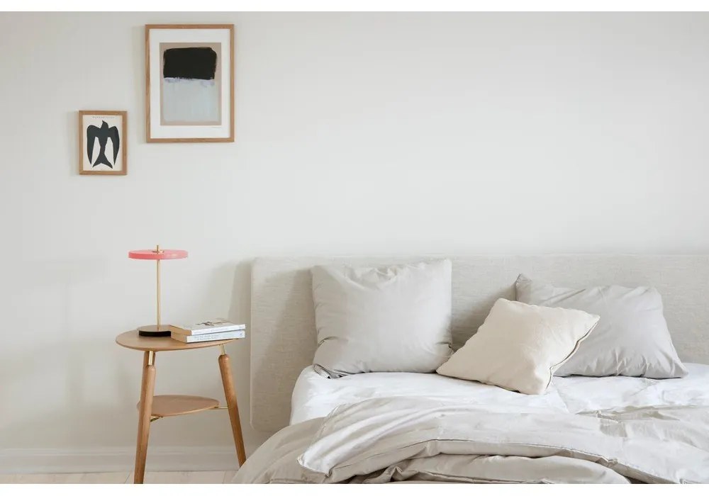 Ružová LED stolová lampa so stmievačom s kovovým tienidlom (výška 31 cm) Asteria Move – UMAGE