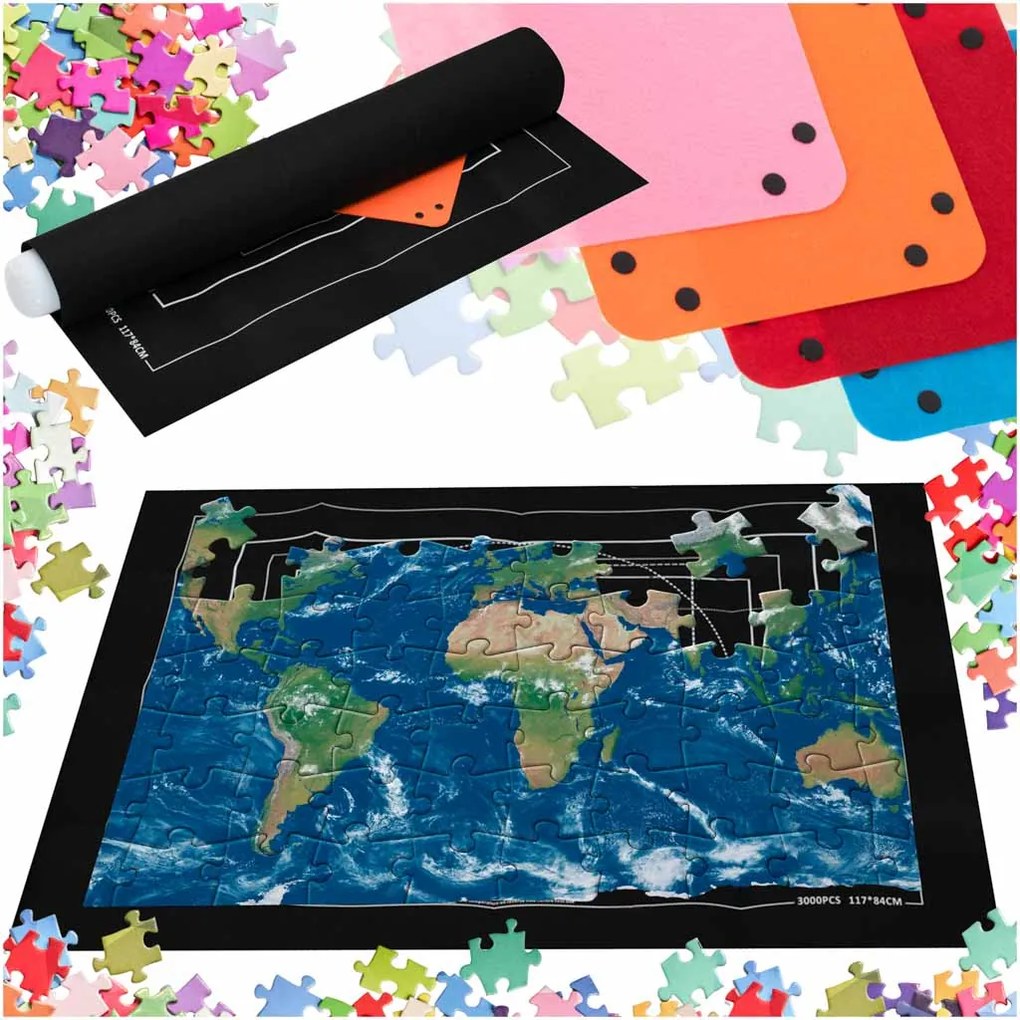 KIK Podložka na puzzle 1500–3000 dielikov s príslušenstvom
