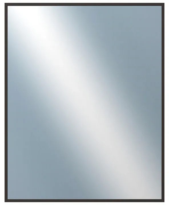 DANTIK - Zrkadlo v rámu, rozmer s rámom 40x50 cm z lišty Hliník hnedá (7001022)