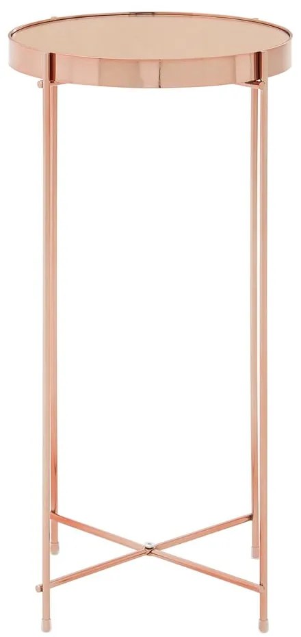 Okrúhly odkladací stolík so sklenenou doskou ø 33 cm Allure – Premier Housewares