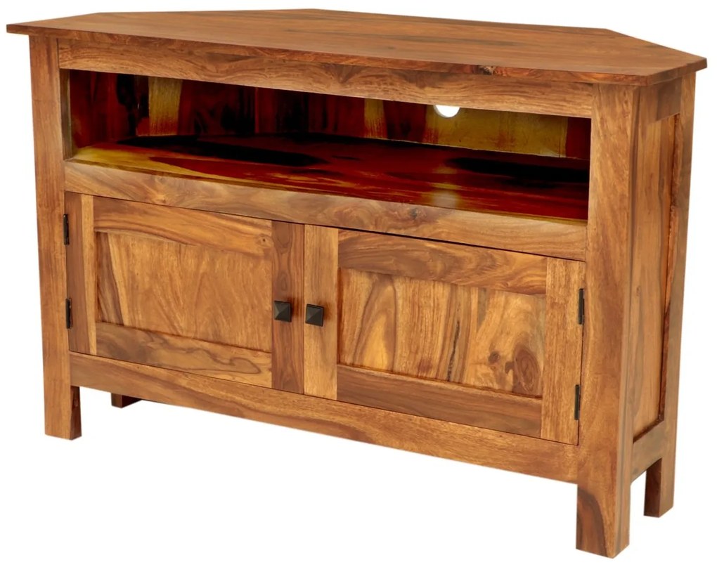 furniture-nabytek.cz - Rohový tv stolík z dreva palisander 110x70x50