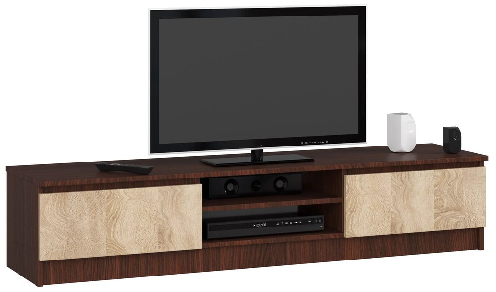 TV stolík Katalina (wenge + dub sonoma). Vlastná spoľahlivá doprava až k Vám domov. 1069381