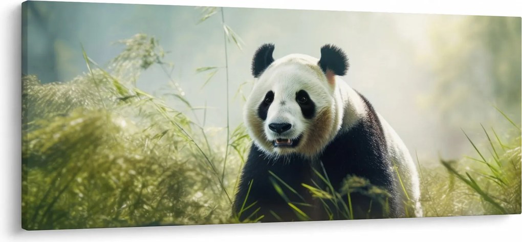 Obraz - Panda (120x50 cm)