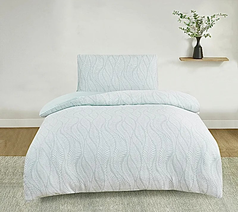 Obliečky damaškové žakarové Harmony svetlo zelené 200x140cm+90x70cm TiaHome