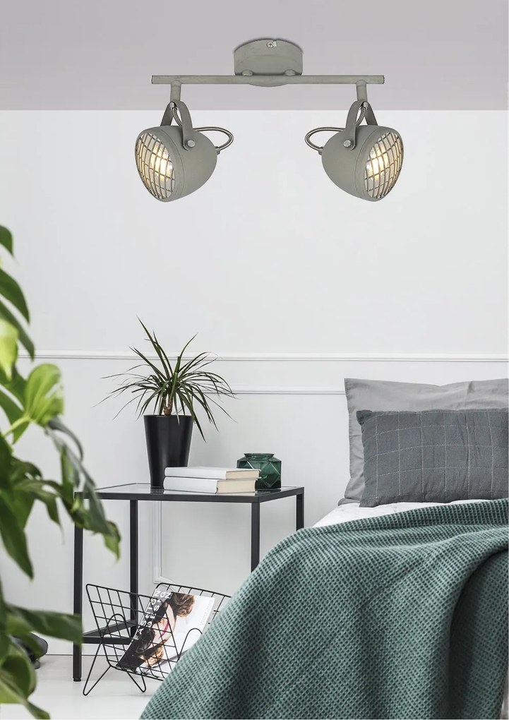 Candellux PENT Spot 2X50W GU10 Concrete Gray 92-68057
