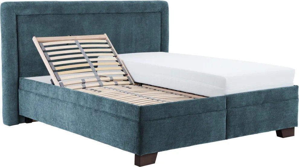 Posteľ Palas 180x200 cm, morská modrá látka