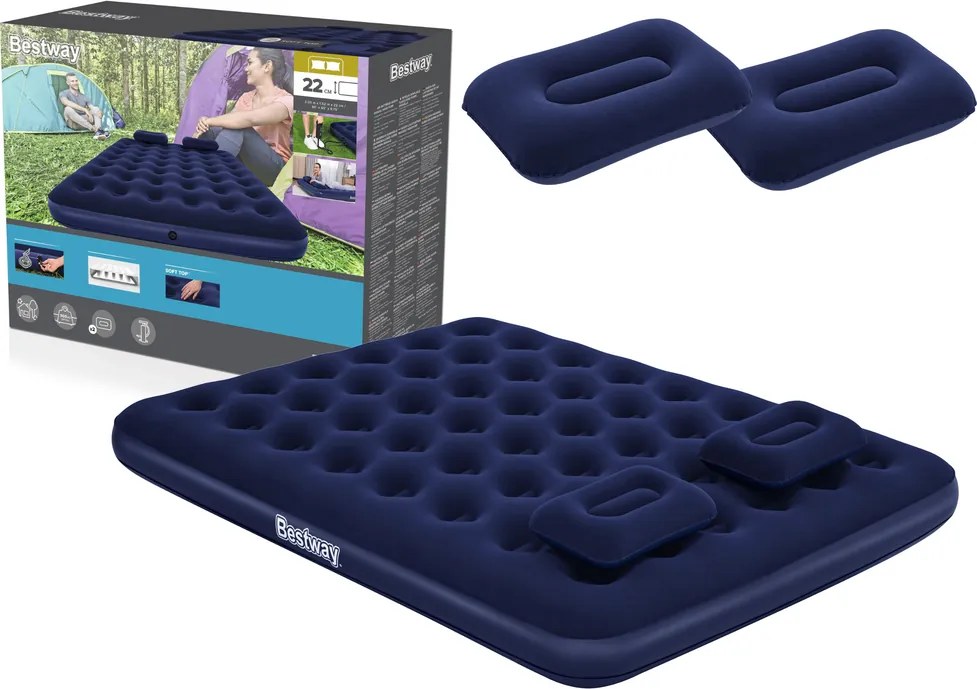 Nafukovací matrac, nafukovačka 203 x 152 x 22 cm Bestway 67374