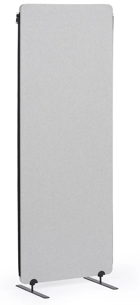 Akustický paraván, deliaca stena 160 x 60 cm, 3 ks v balení, textilný povrch, spojiteľná na zips, sivá