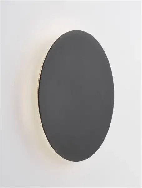 LED nástenné svietidlo Cyrcle 22 čierne