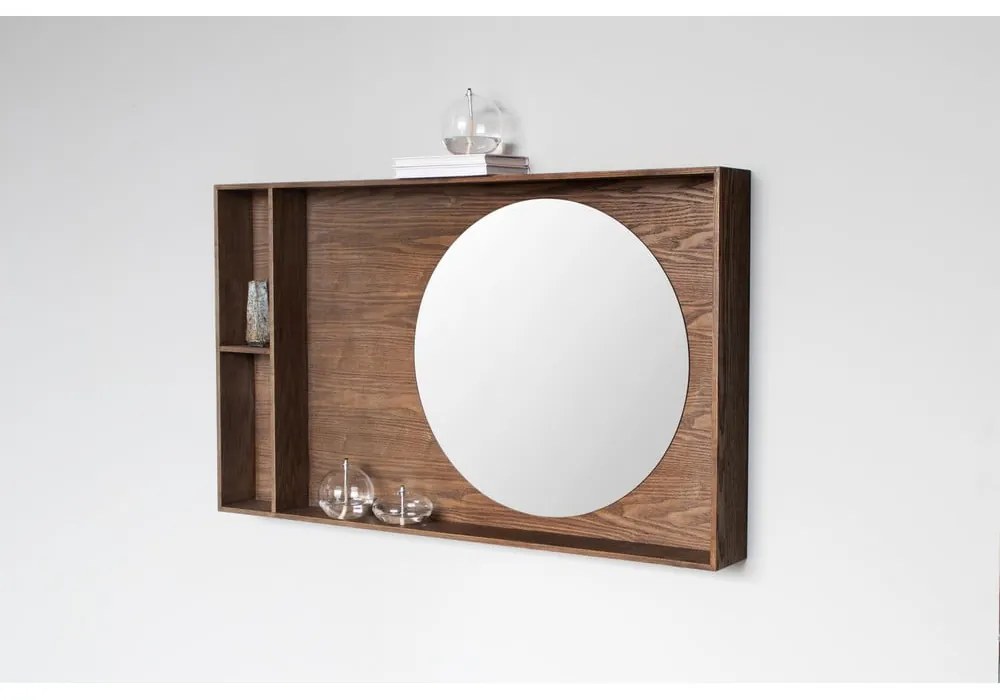 Hnedý vešiakový panel z dubového dreva 60x100x11,5 cm Show Me – Mette Ditmer Denmark