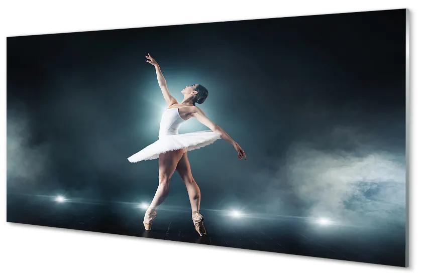 Nástenný panel  Biely balet šaty žena 100x50 cm