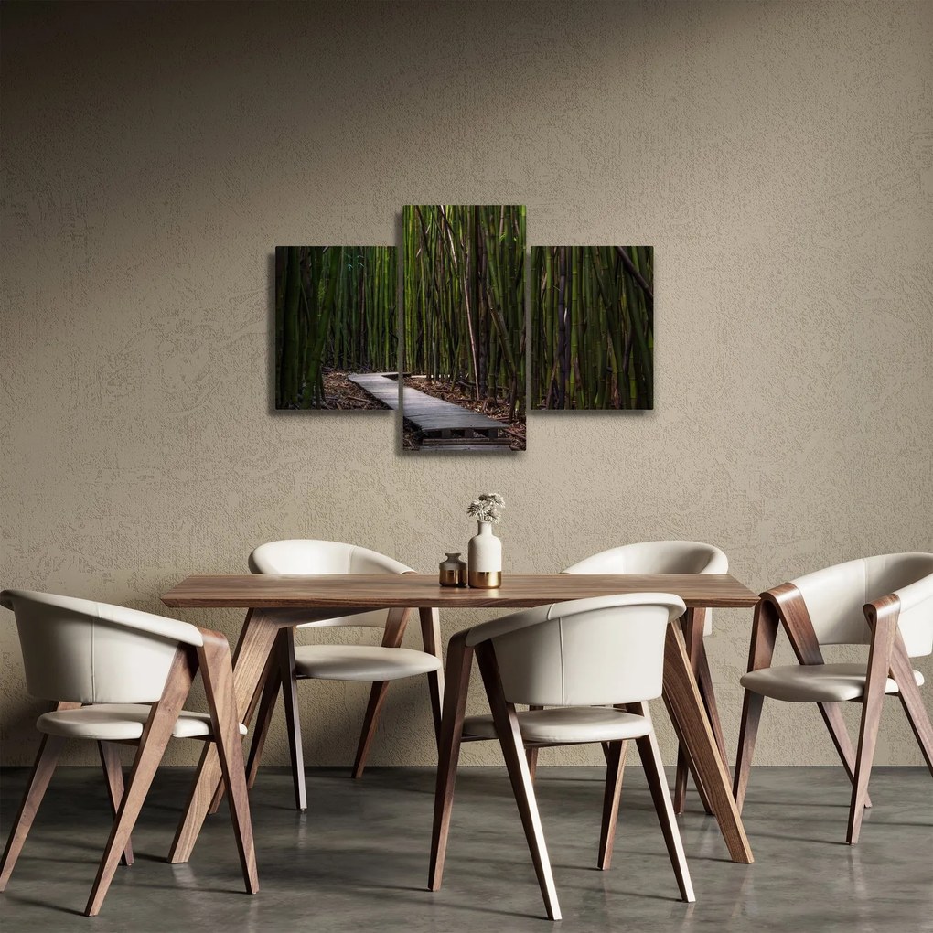Obraz - Medzi bambusy (90x60 cm)