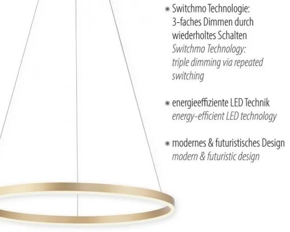 Leuchten Direkt 15394-60 - LED Stmievateľný luster na lanku RITUS LED/28W/230V