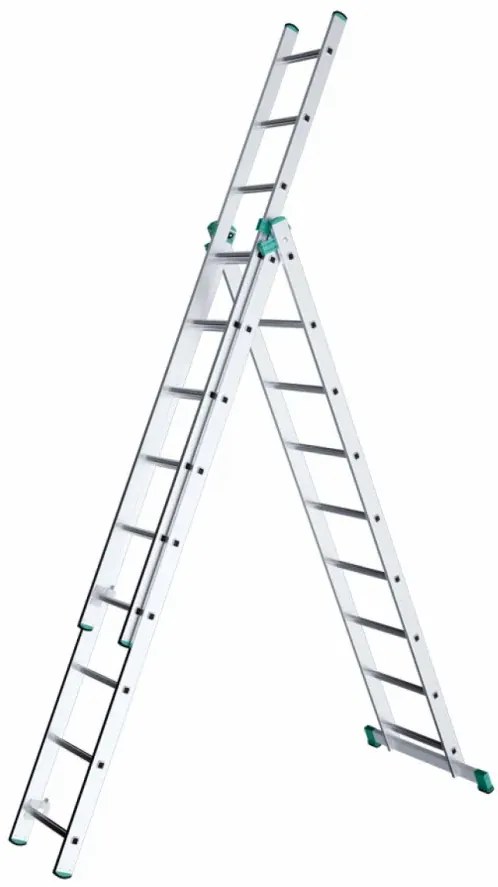 ALVE Rebrík hliníkový trojdielny univerzálny 7609 PROFI EUROSTYL